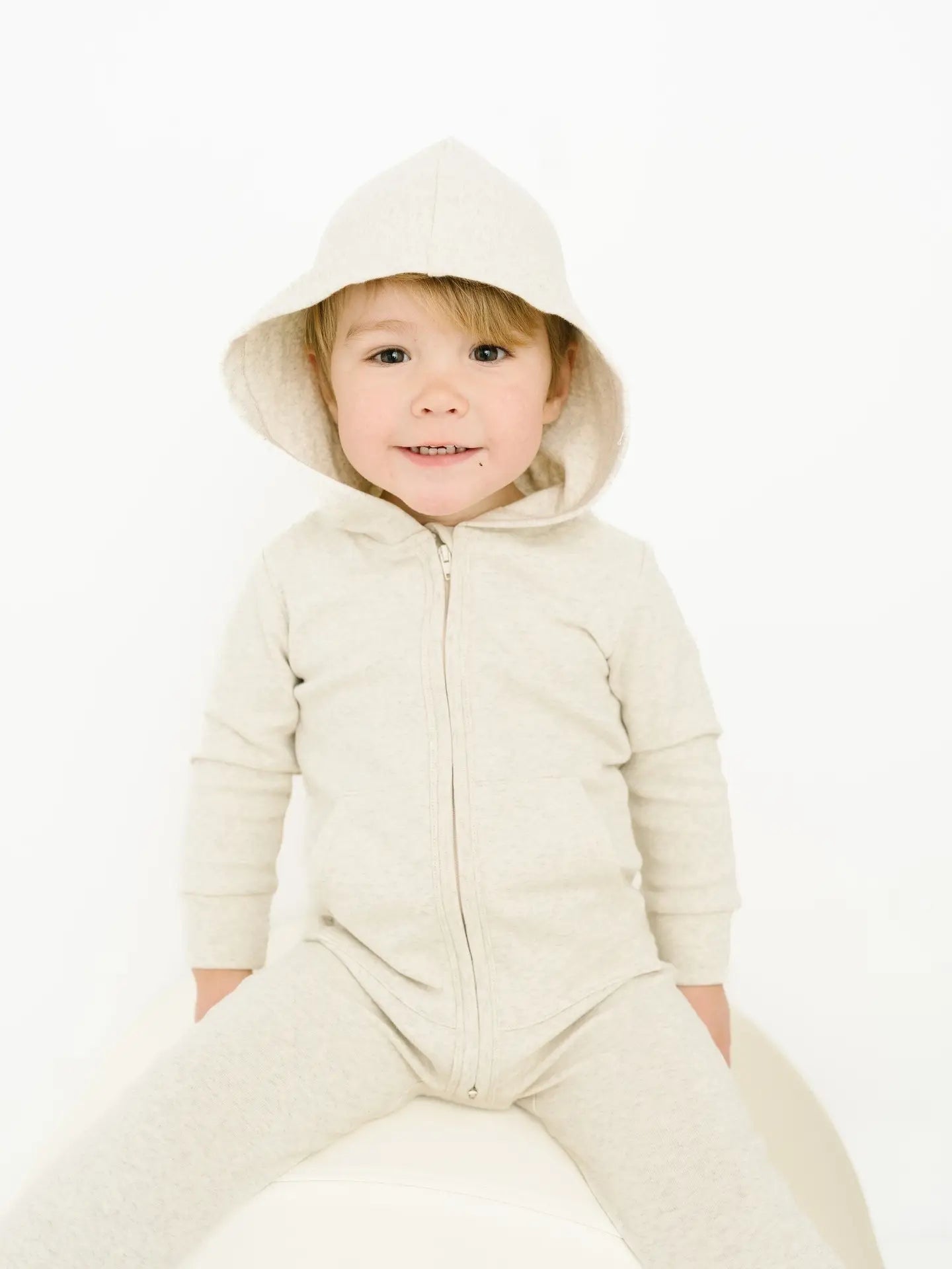 Hoodie Jumpsuit - Oat
