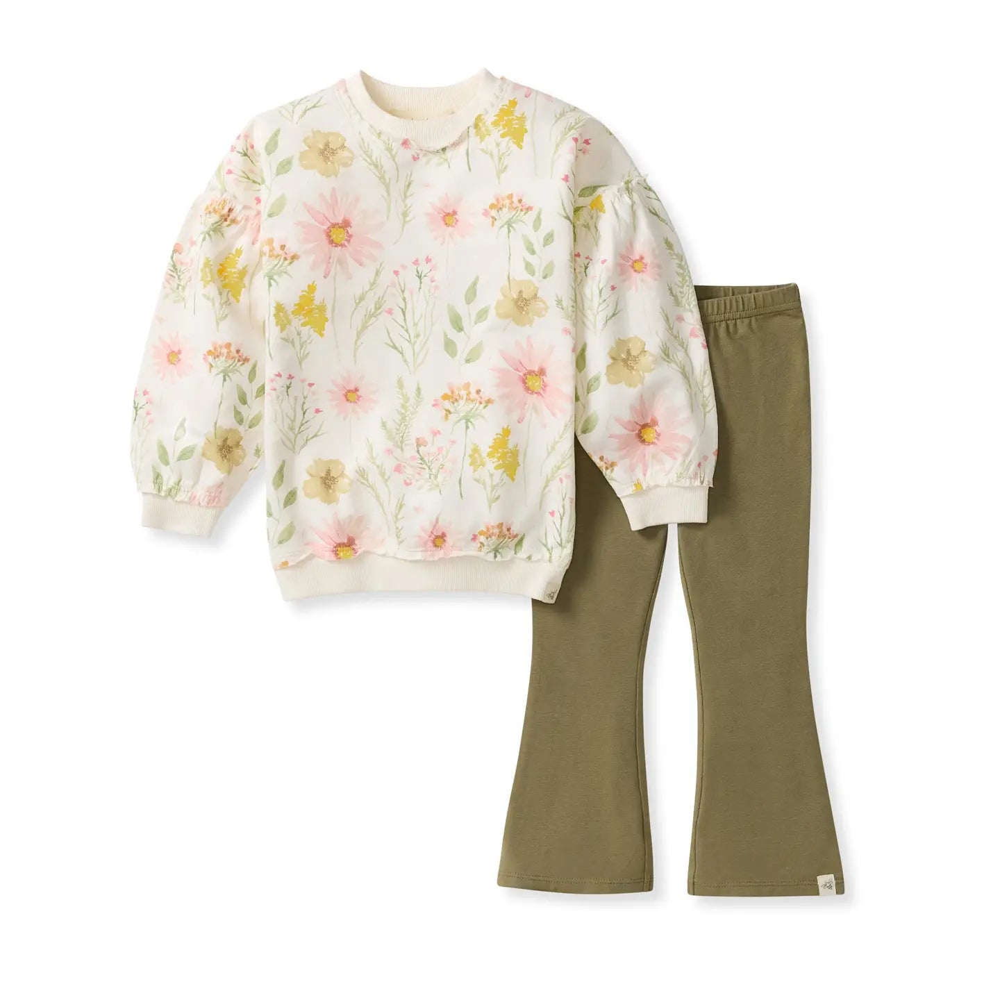 Wild Floral Sweatshirt Set | Organic Cotton