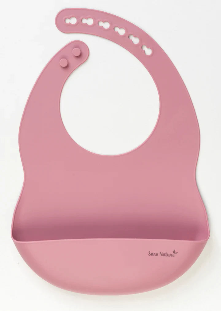 Nordic Solid Color Silicone Bib image 1