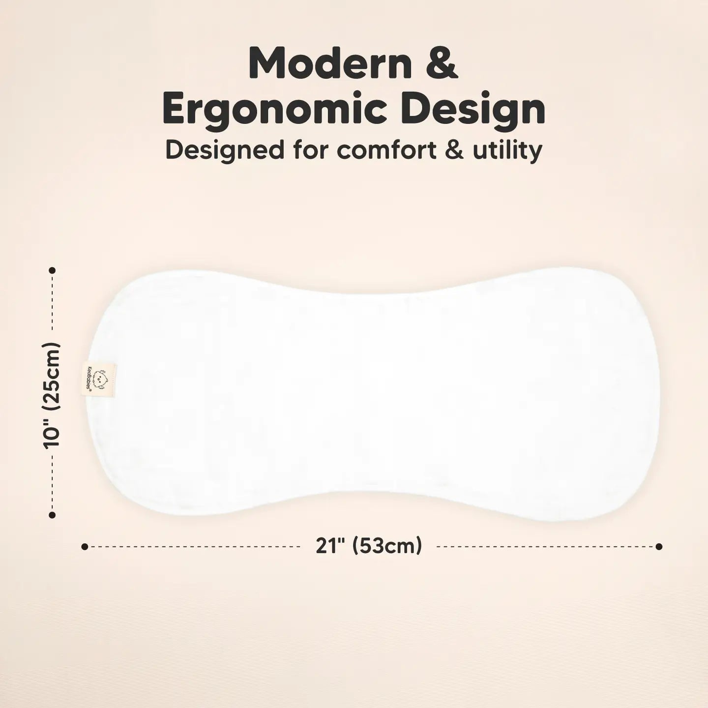 Muslin Organic Cotton Burp Cloths | White