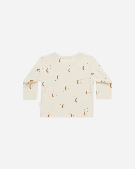 Long Sleeve Pocket Tee || Moons image 1