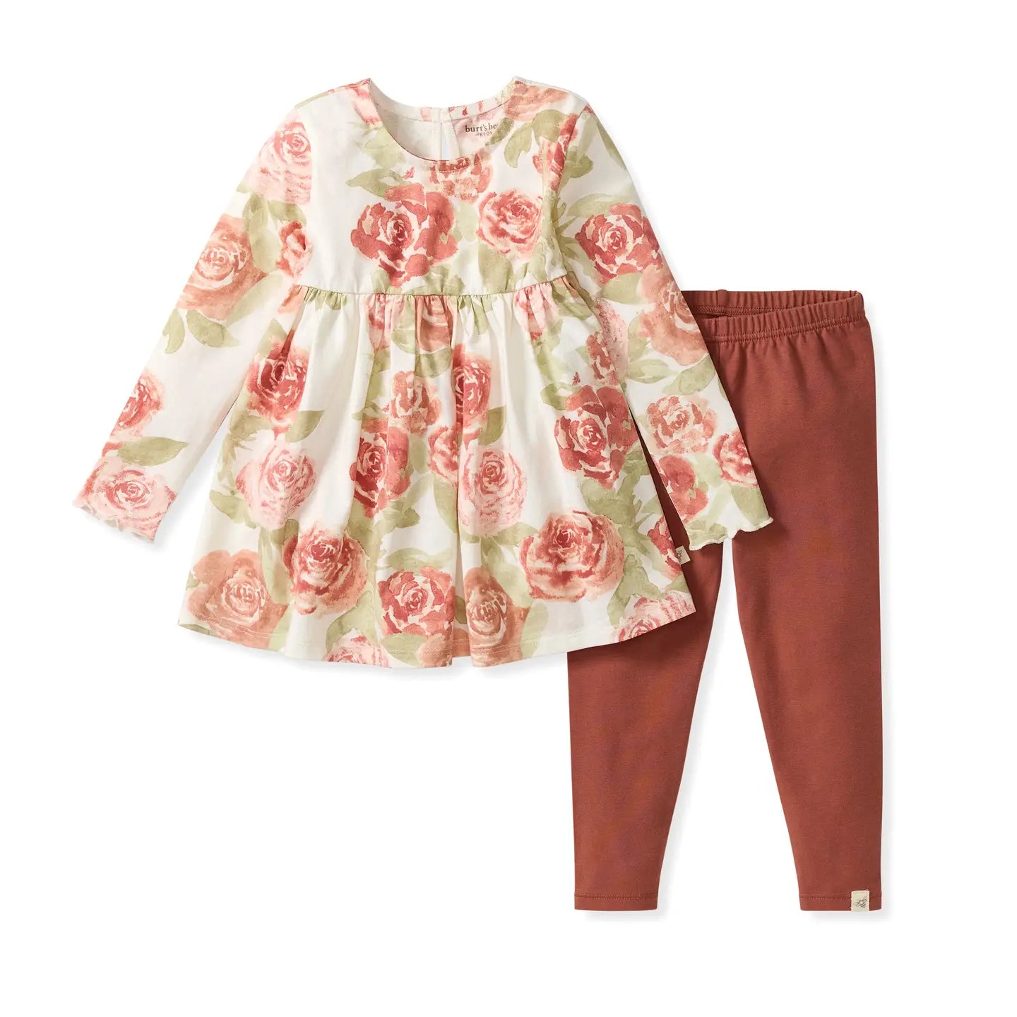 Autumn Rose Tunic Set | Organic Cotton