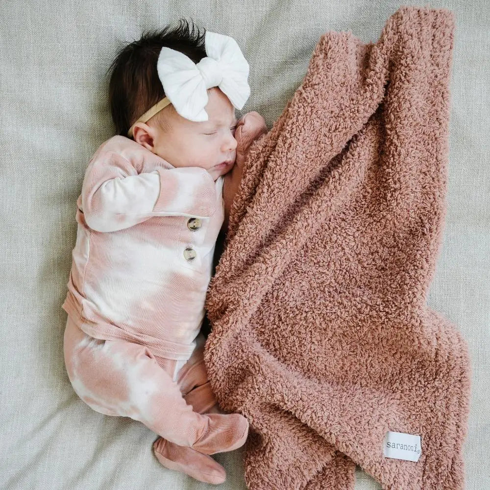 Saranoni Bamboni Mini Blanket | French Rose