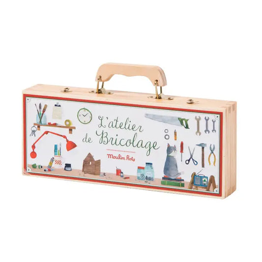 Small Wooden Toolbox Set image 0
