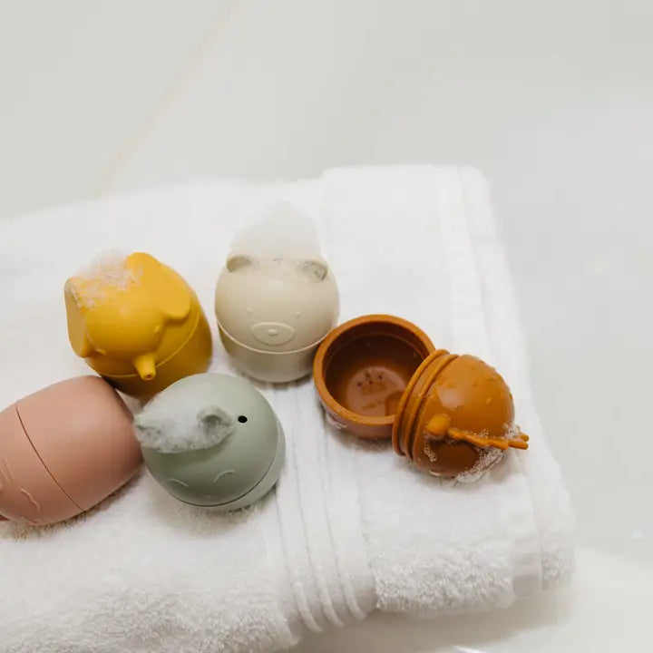 Animal Mold Free Silicone Bath Toy Set image 2