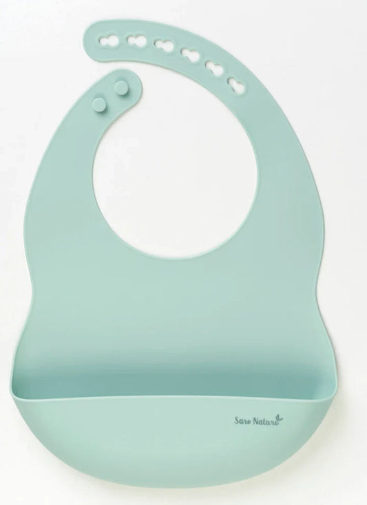 Nordic Solid Color Silicone Bib image 0