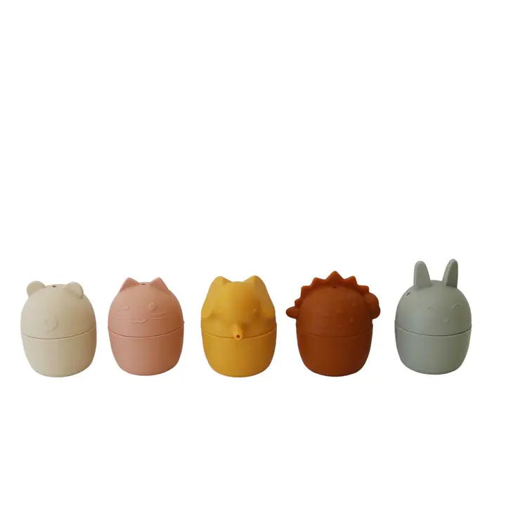 Animal Mold Free Silicone Bath Toy Set image 1