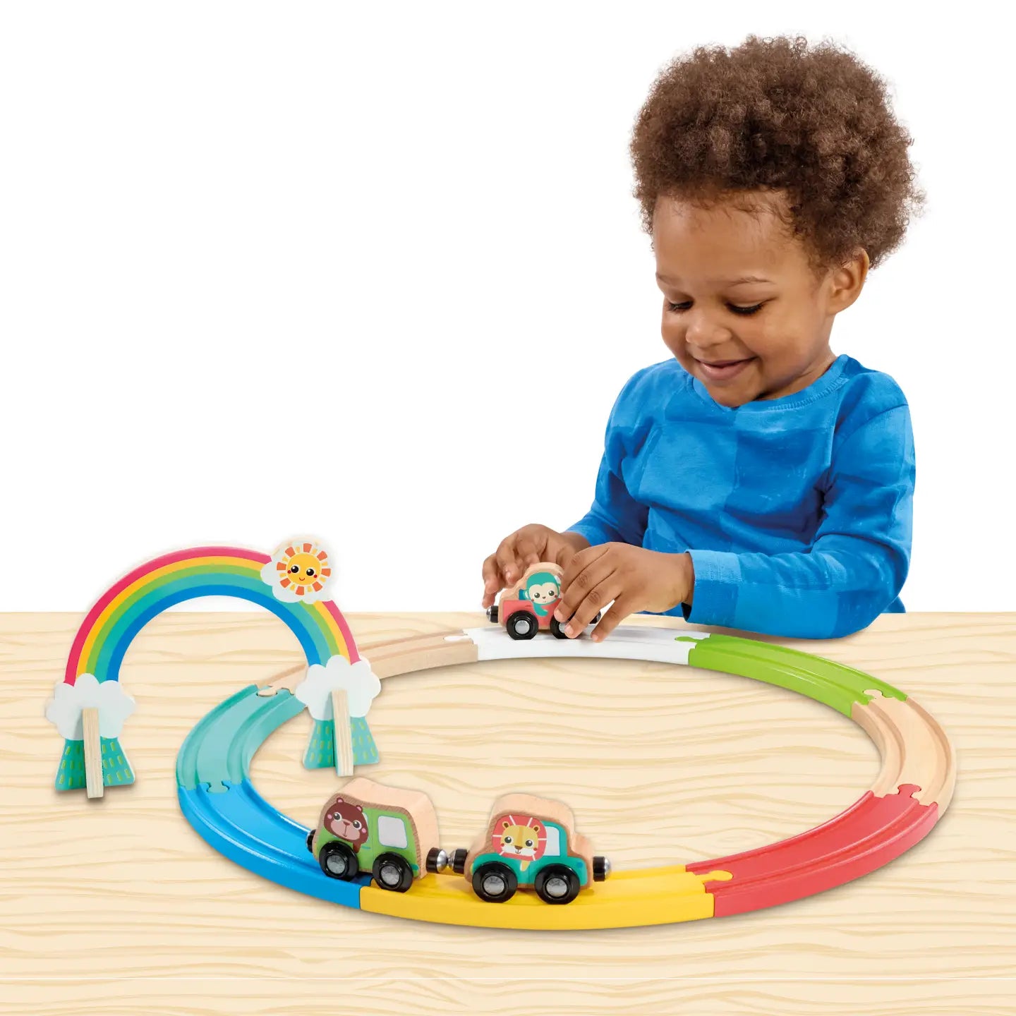 Animal Friends Wooden Train Set