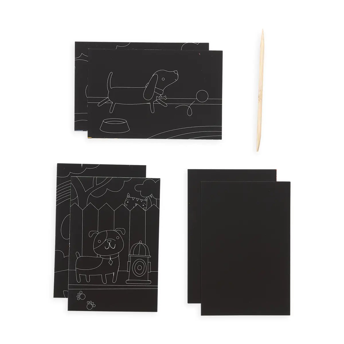 Mini Scratch & Scribble Art Kit: Playful Pups image 1