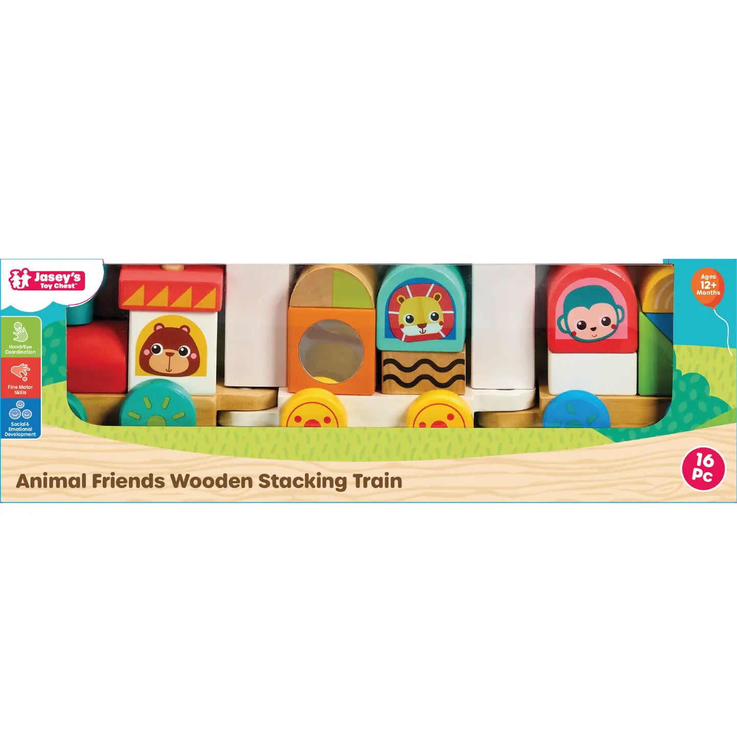 Animal Friends Wooden Stacking Train