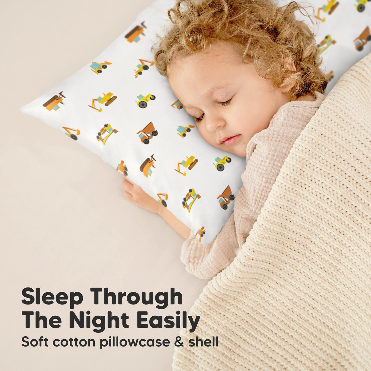 Natural Cotton Ergonomic Toddler Pillow | Construction