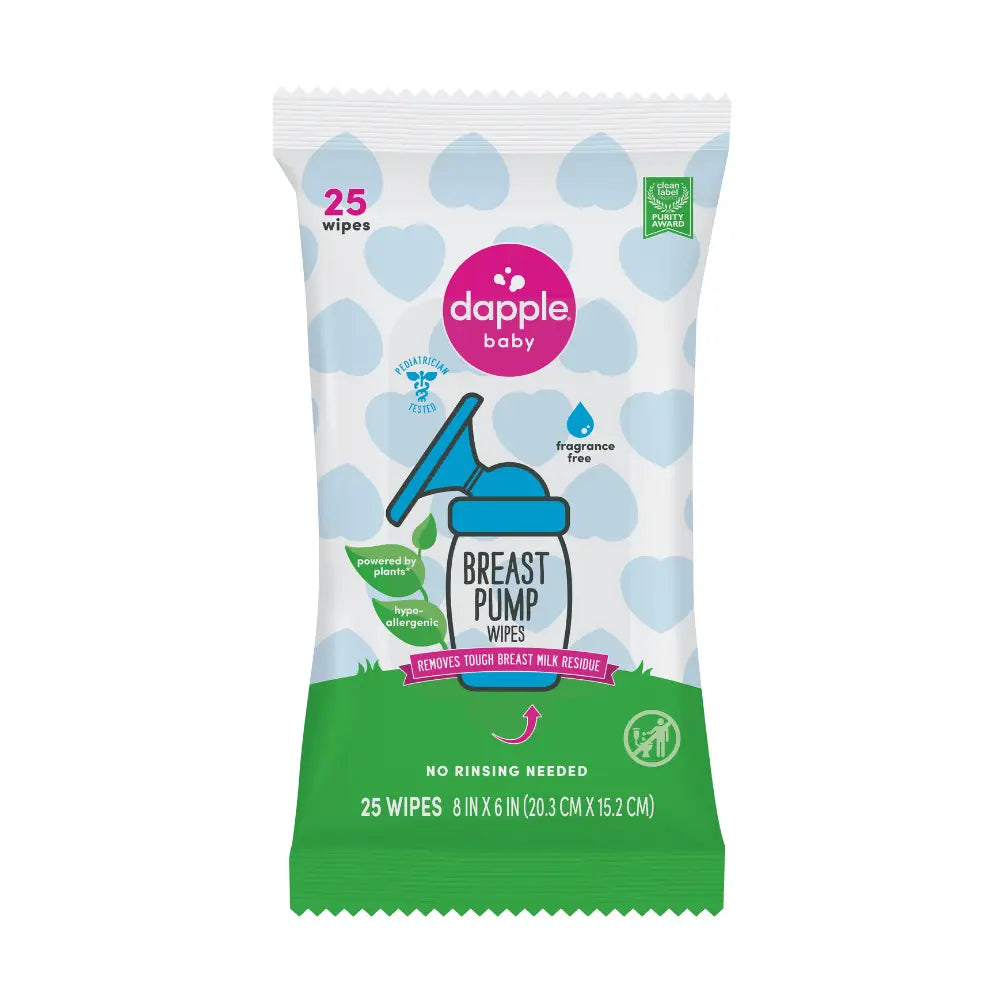 Dapple Plant-Based Breast Pump Wipes | On-the-Go Cleaning