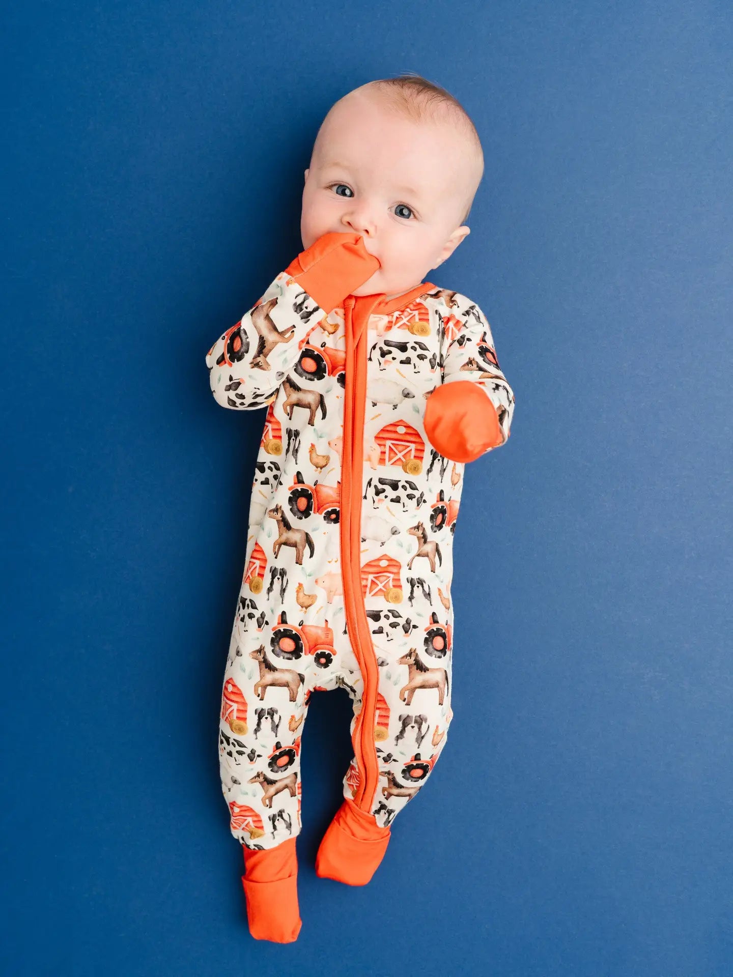 Little Red Barnyard Bamboo Sleeper