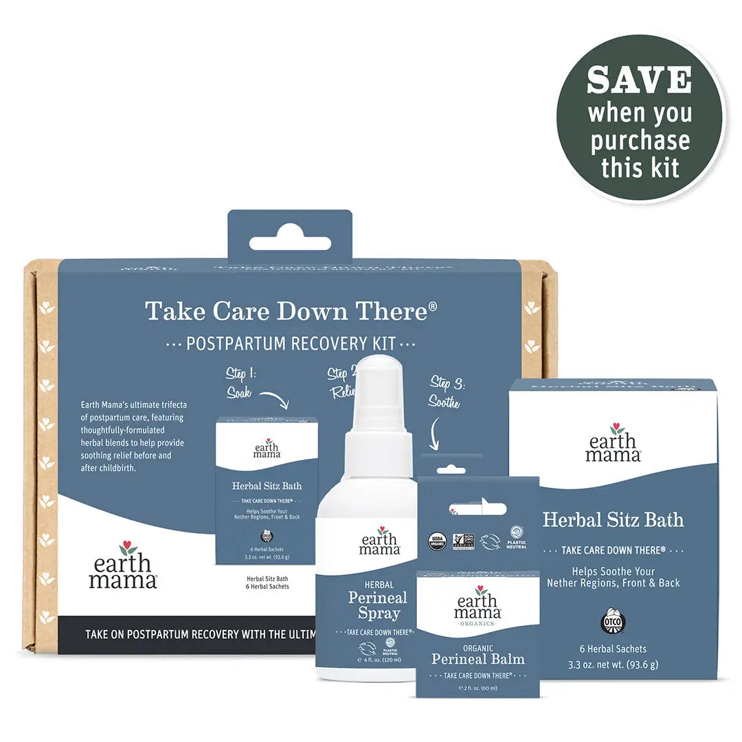 Earth Mama Take Care Down There® Postpartum Recovery Kit | Herbal Relief
