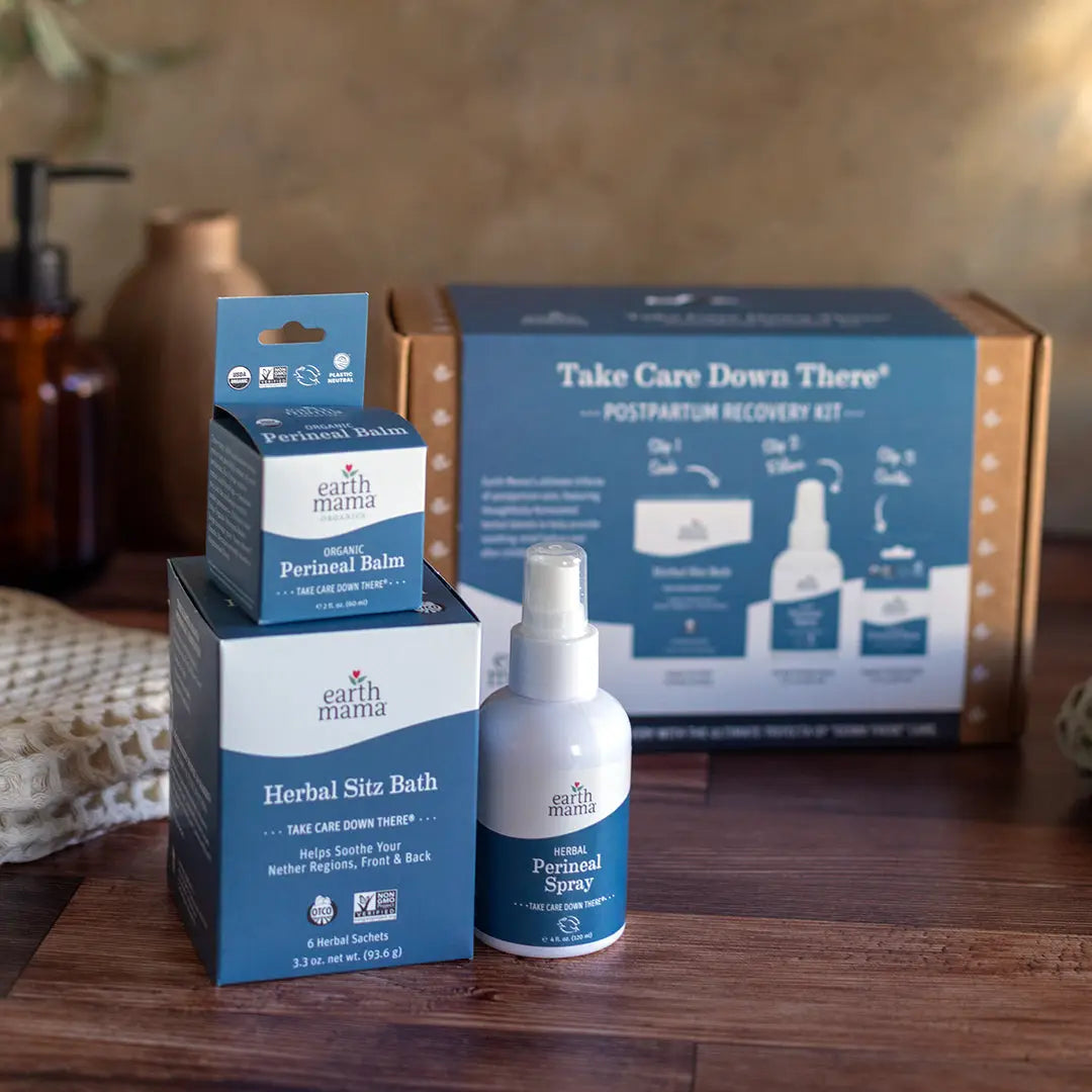 Earth Mama Take Care Down There® Postpartum Recovery Kit | Herbal Relief