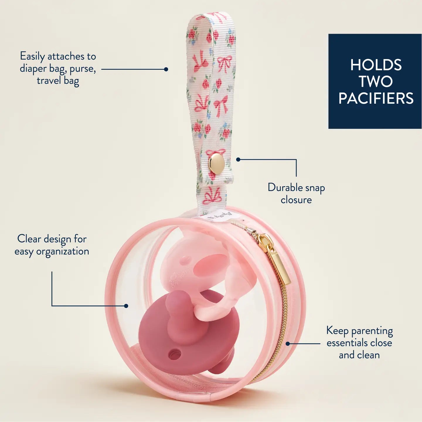 Itzy Paci Case - Ribbons & Roses