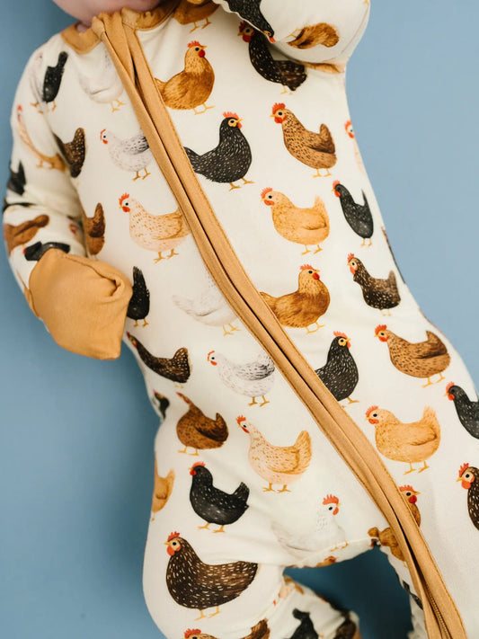 Backyard Chickens Convertible Bamboo Sleeper