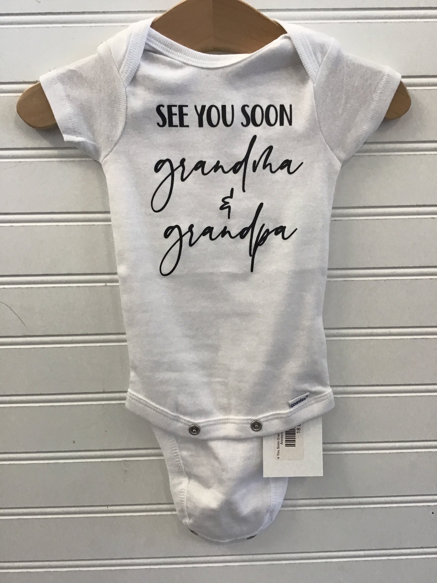 See You Soon Grandma & Grandpa Pregnancy Announcement Onesie