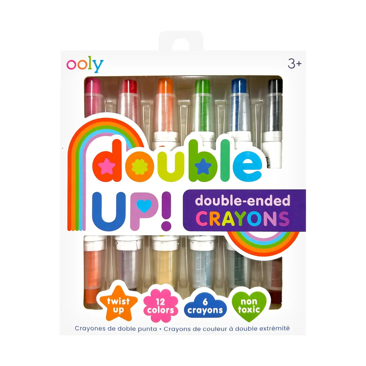 Double Up! Double-Ended Crayons (Set of 6 / 12 Colors) image 0