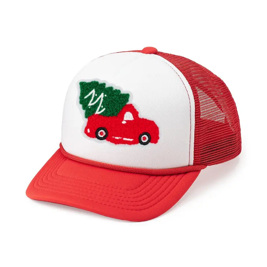Christmas Truck Patch Trucker Hat