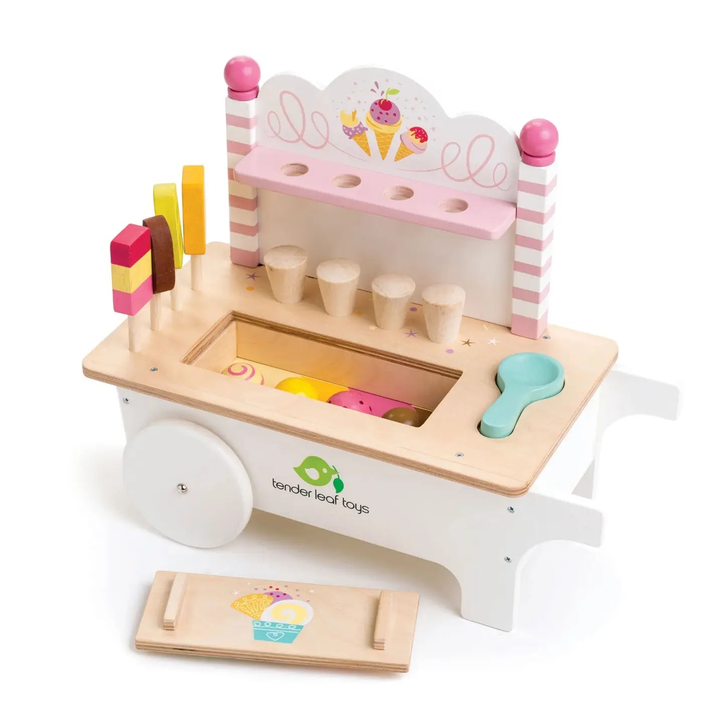 Wooden Ice Cream Cart image 0