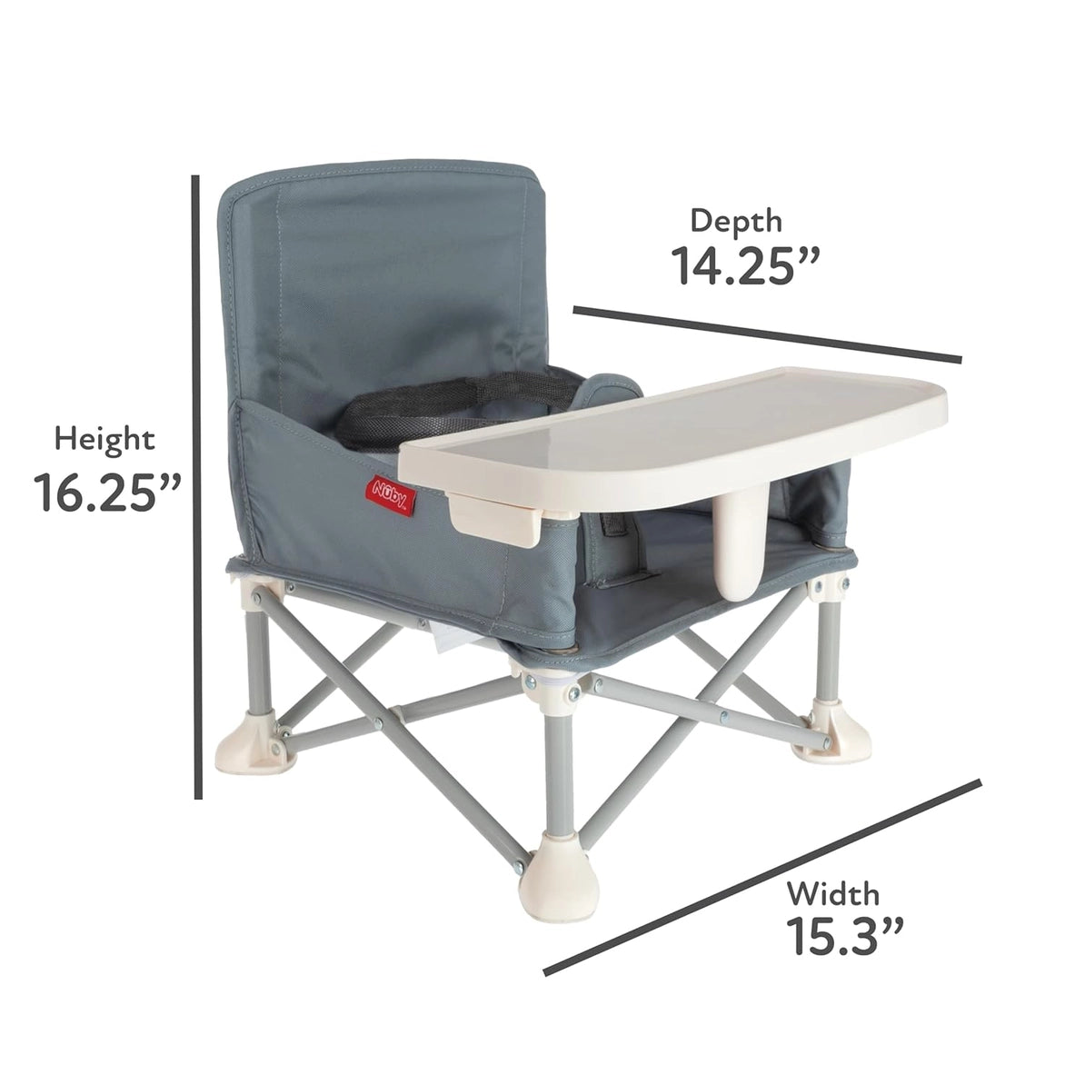 The Pop Up Booster Seat | Gray