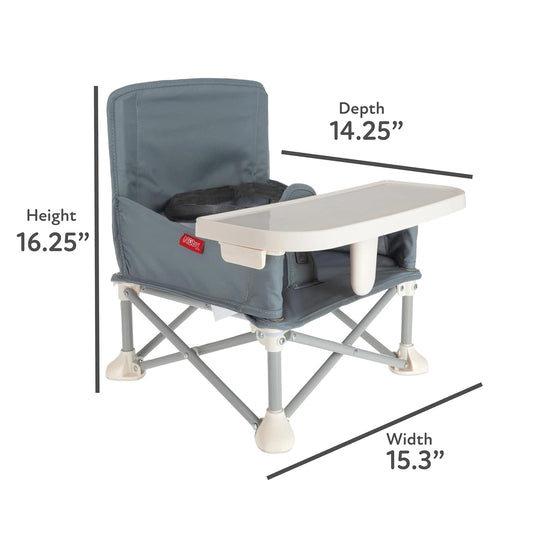 The Pop Up Booster Seat | Gray