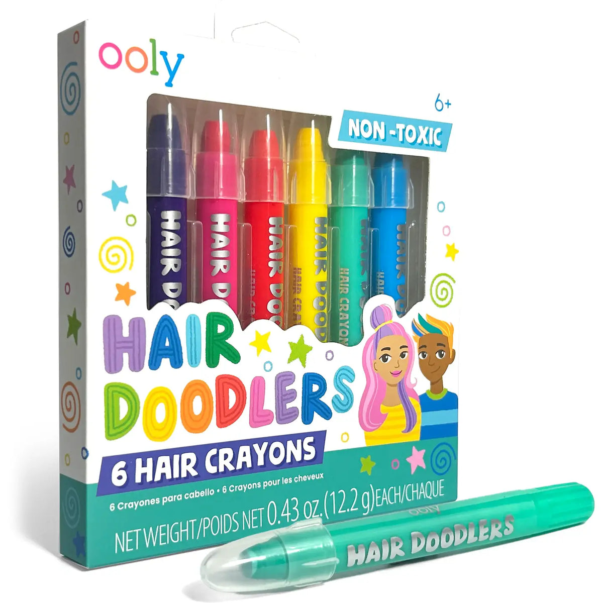 Hair Doodlers Hair Crayons | Set of 6
