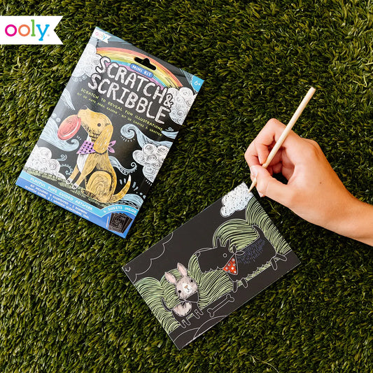 Mini Scratch & Scribble Art Kit: Playful Pups image 0
