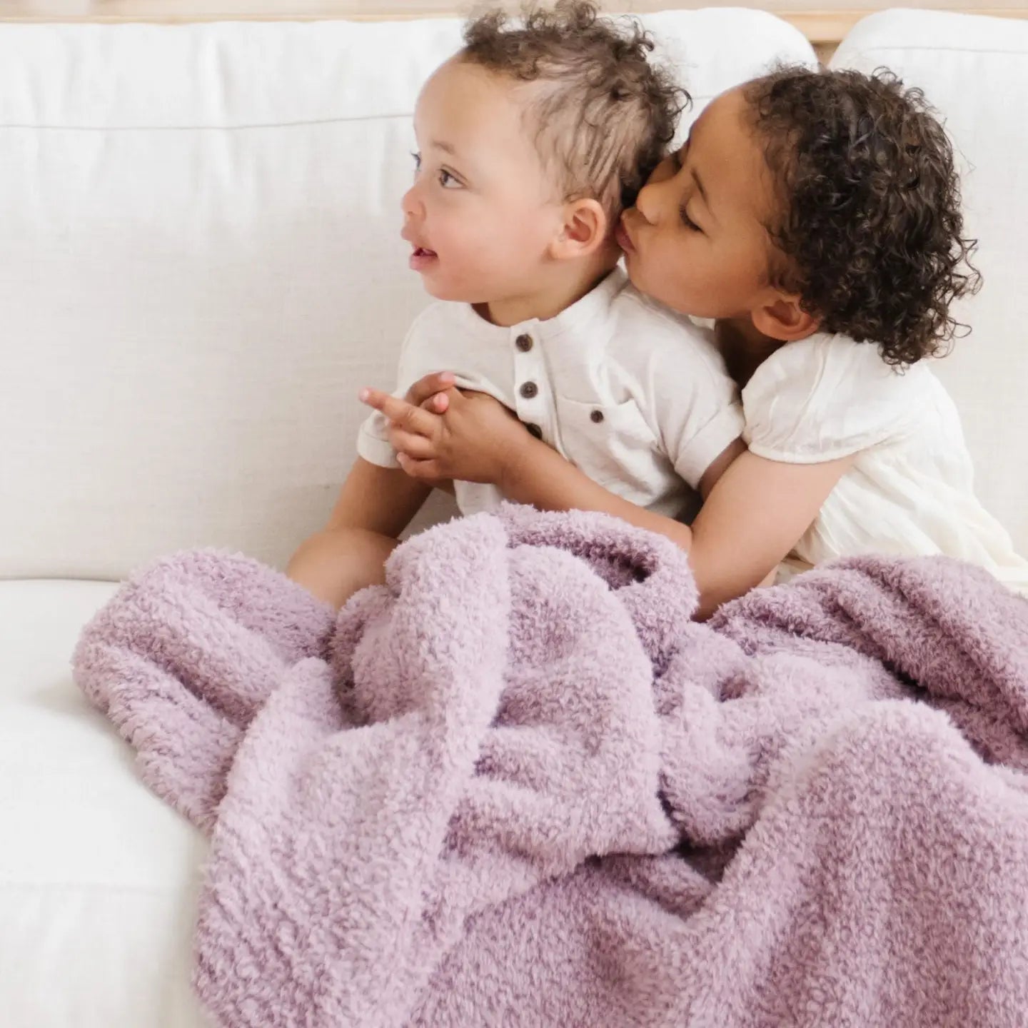Saranoni Bamboni Receiving Blanket | Woodrose