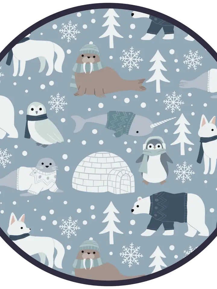 Polar Pals Winter Bamboo Convertible Baby Pajamas Sleepwear image 1