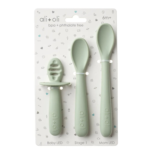 ali+oli three stage utensil set for babies