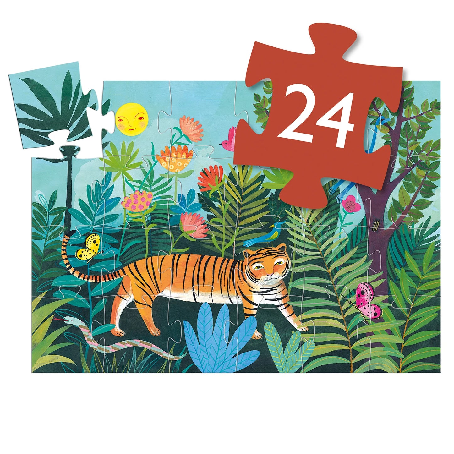 Tiger's Walk | 24pc Silhouette Jigsaw Puzzle