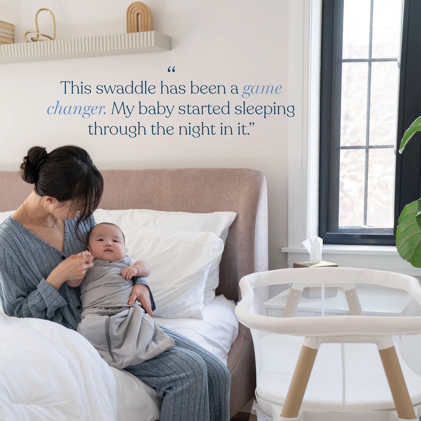 Halo Swaddle SuperSoft Bamboo TOG 2.0 - Calm Sage