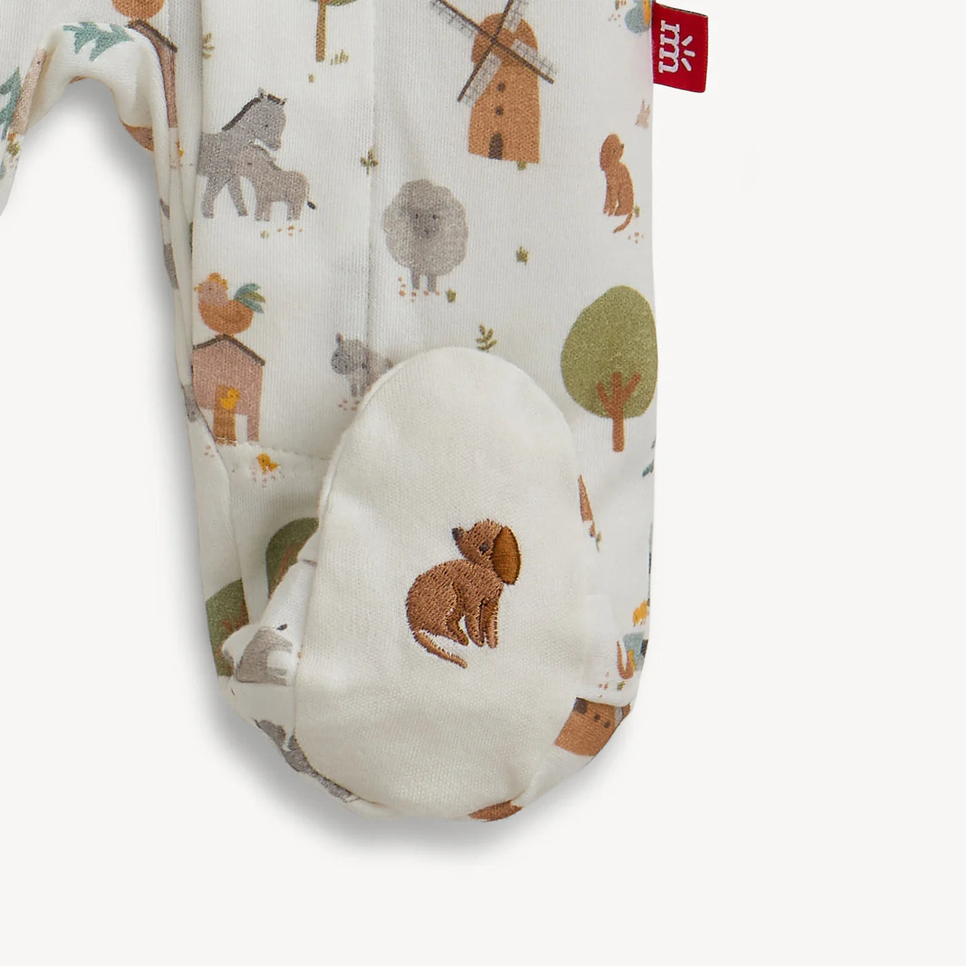 Funky Farm Organic Cotton Magnetic Footie