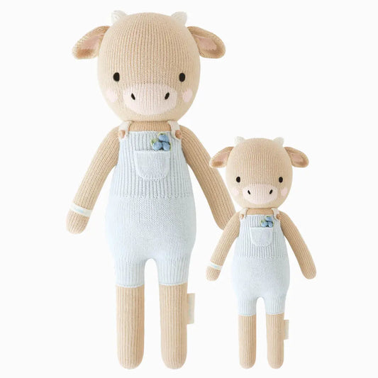 Asher the Cow Doll – Hand-Knit, 13" | Gives 10 Meals