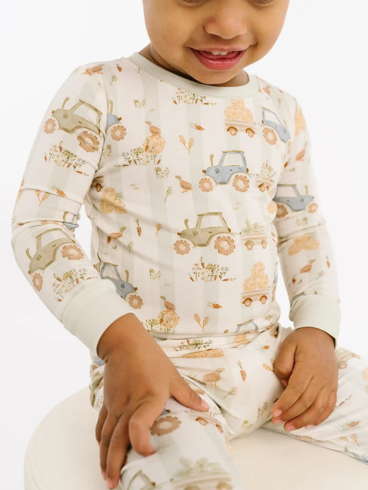 Tractor Trails Toddler Bamboo L/S Set