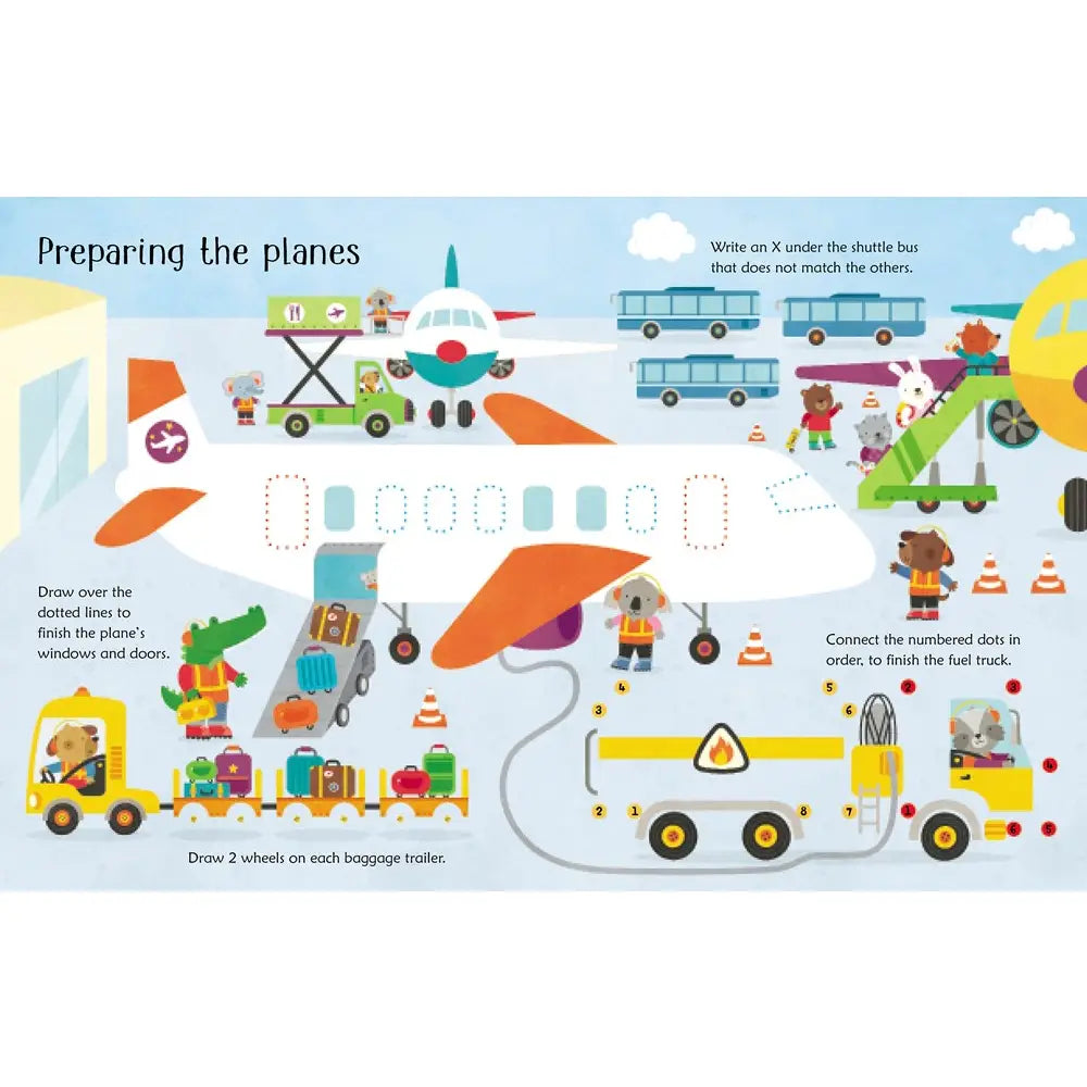 Wipe-Clean Airport Activities