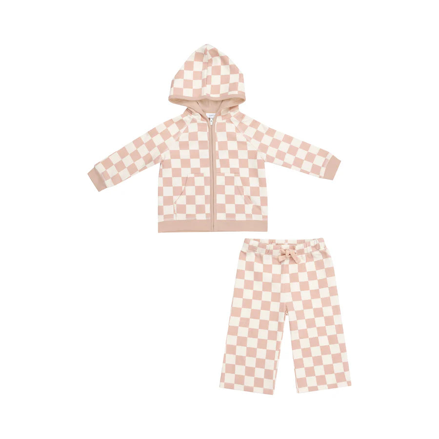 Angel Dear - Zip Hoodie and Wide Leg Pant Set image 0