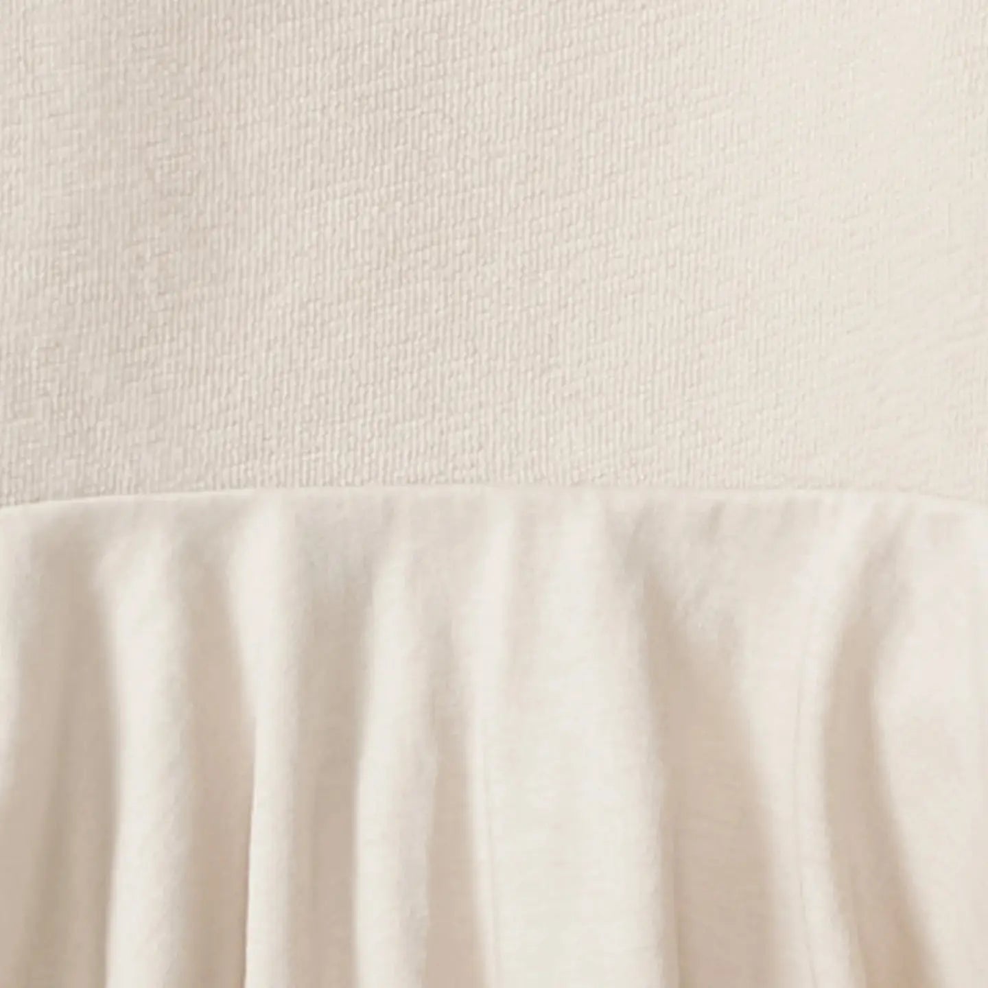 Textured Ruffle Sweatshirt Set | 100% Organic Cotton