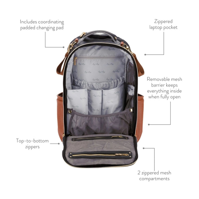 Cognac Boss Plus™ Backpack Diaper Bag image 1