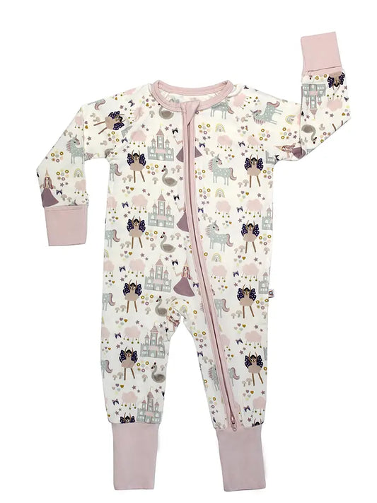 Once Upon A Time Bamboo Convertible Baby Pajama image 0