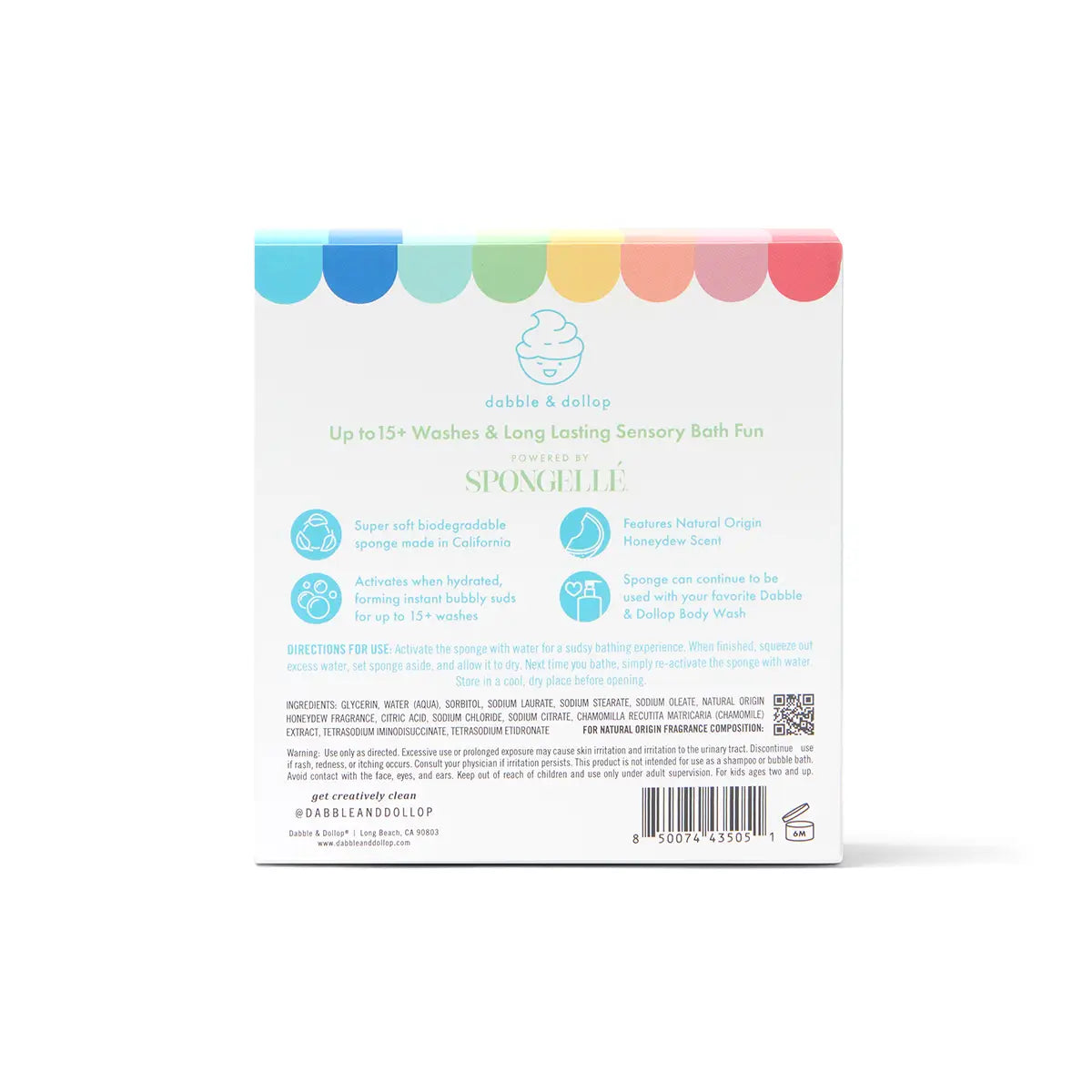 Sponge Pop® Sponge with Built-in Body Wash | Honeydew