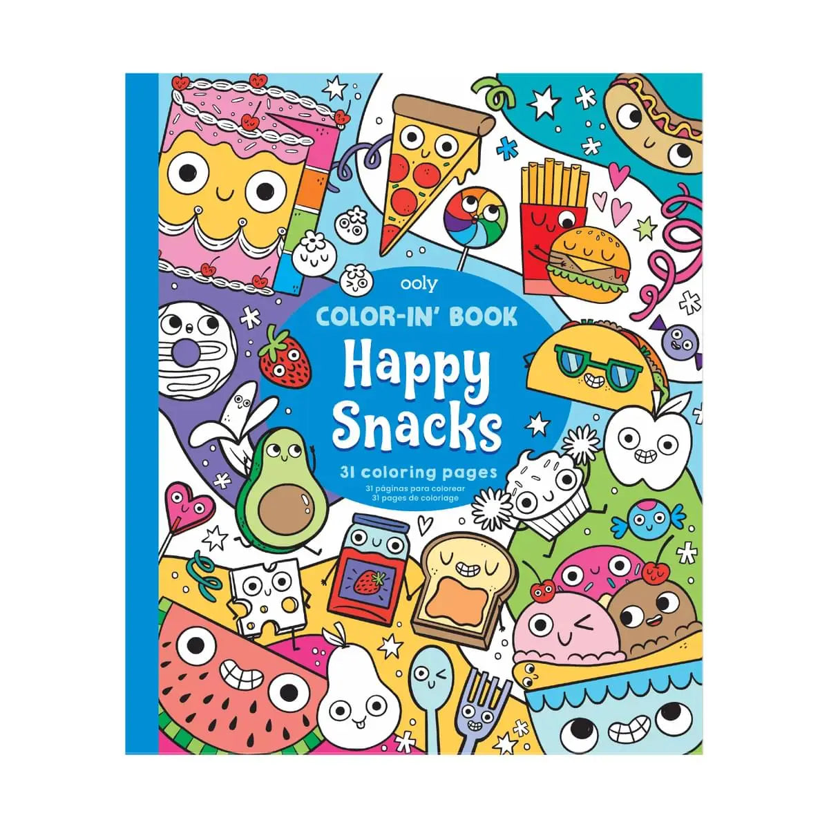 Color-in' Book: Happy Snacks Coloring Book image 0
