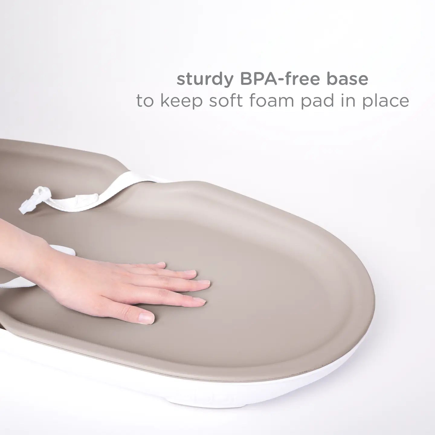 Taupe Ubbi Changing Pad | Removable Foam & Non-Skid Base