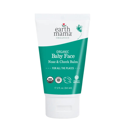 Earth Mama Organic Baby Face Nose & Cheek Balm | Calendula Coconut Moisturizer