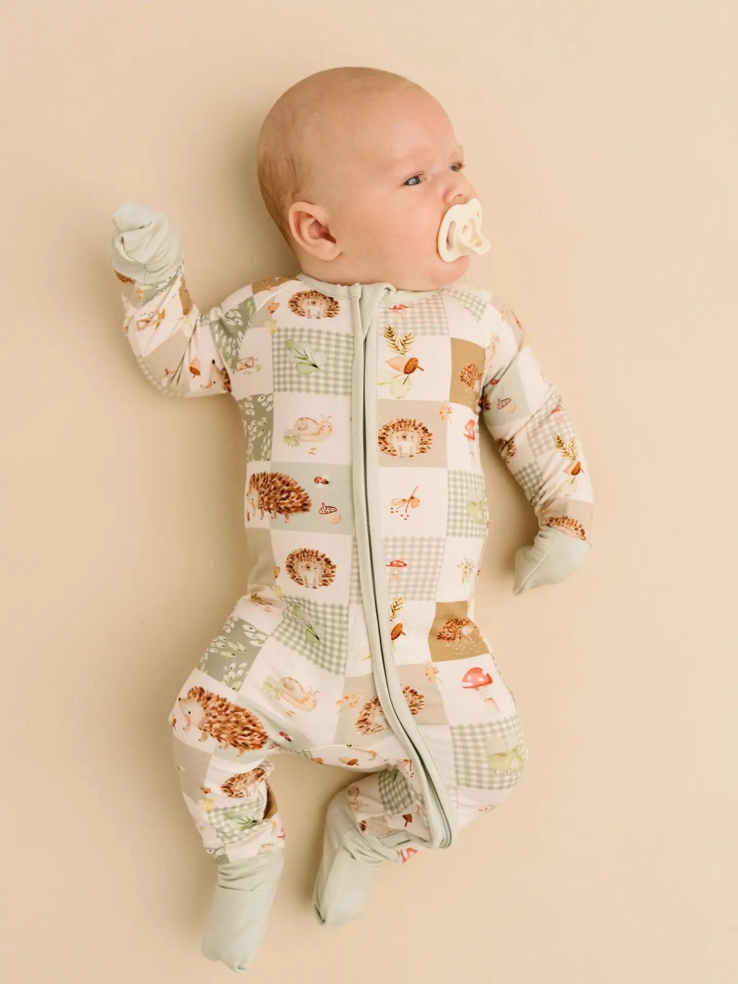 Hedgehog Patchwork Convertible Bamboo Sleeper