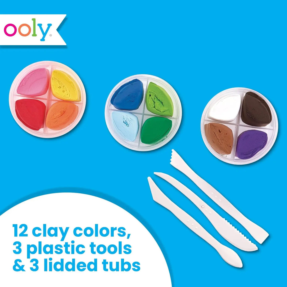 Creatibles Air Dry Clay Kit | Set of 12 Colors
