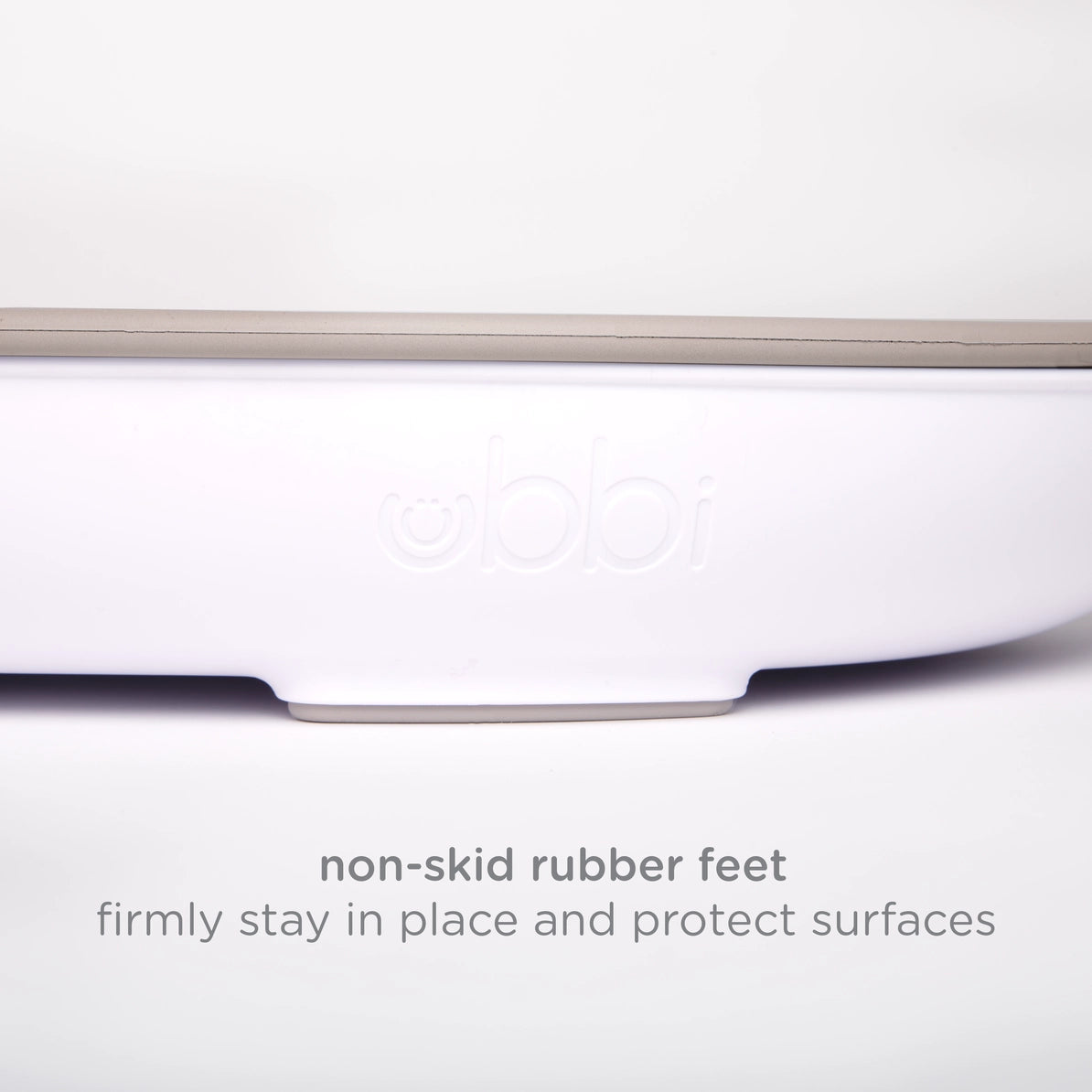 Taupe Ubbi Changing Pad | Removable Foam & Non-Skid Base