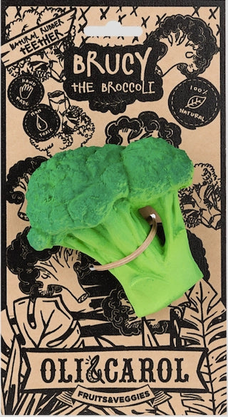 Brucy the Broccoli | Natural Rubber Baby Teether